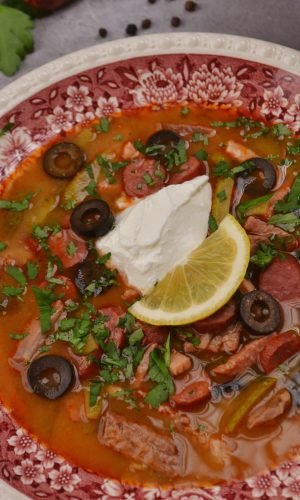 this in a photo of a dish solyanka