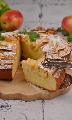 photo of a dish sharlotka